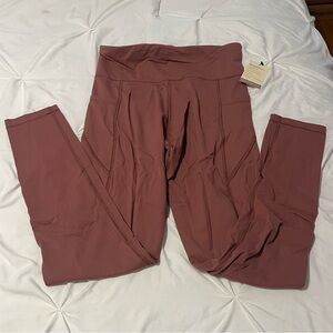 NWT mauve leggings with pockets